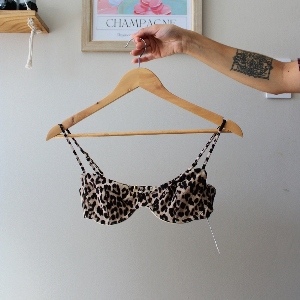 H&M Cheetah Print Bikini Top